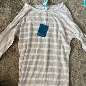 Tan and Cream soft sweater